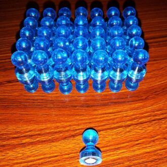 56Pcs Magnetische Punaise Transparante Kleurrijke Punaise Schilderen Punaise Voor Man Vrouw Dame (Rood, Oranje, Geel, groen, Blauw,