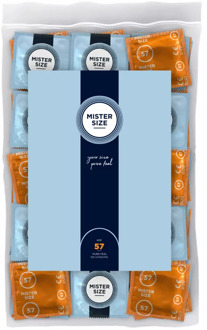 57 - Iets Ruimere Condooms Ultradun 100 stuks Transparant - 56 (omtrek 11,5-12 cm)