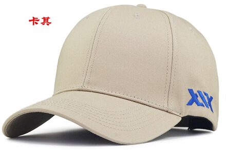 58-60 60-68Cm Grote Hoofd Man Big Size Causale Piekte Hoeden Cool Hiphop Hoed Man plus Size Baseball Caps khaki