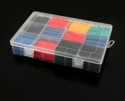 580pcs/750pcs Heat shrink tube kit Insulation Sleeving Polyolefin Shrinking Assorted kit heat wrap shrink box