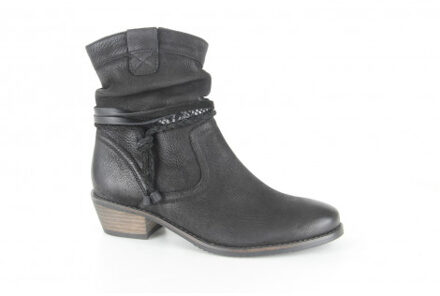 584.001-0350-h dames enkellaarzen gekleed Zwart - 37,5