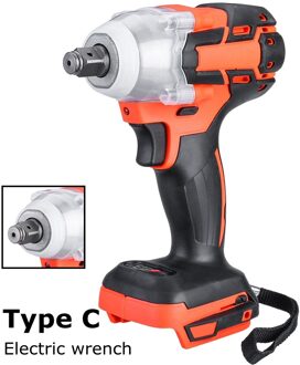 588N. M Draadloze Oplaadbare Borstelloze Gemotoriseerde Elektrische Sleutel 1/2 Socket Handheld Gereedschap Slagmoersleutel Elektrische Power Tool type C