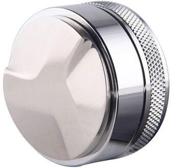 58Mm Verstelbare 304 Rvs Spiegel Koffie Espresso Sabotage Zilver Drie Schuine Hellingen Base Flat/Draad Distributie Gereedschap
