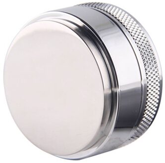 58Mm Verstelbare 304 Rvs Spiegel Koffie Espresso Sabotage Zilver Drie Schuine Hellingen Base Flat/Draad Distributie Gereedschap