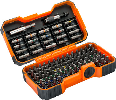 59/S100BC-IP 8-delige display 100-Delige Bitset - Gleuf-, Phillips®, Pozidriv®, Hexagon, Robertson en Torx®