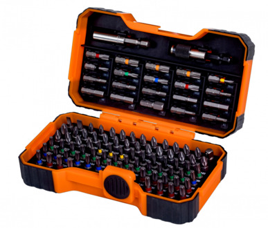 59/S100BC-IP 8-delige display 100-Delige Bitset - Gleuf-, Phillips®, Pozidriv®, Hexagon, Robertson en Torx®