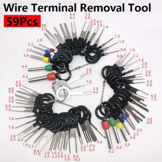 59Pcs Wire Terminal Removal Tool Kit Auto Elektrische Bedrading Crimp Connector Pin
