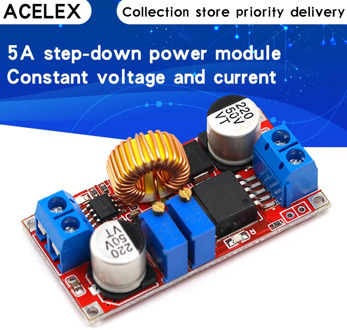 5A Adjustable DC-DC CC CV Lithium Battery DC Step Down Charger Board Power Supply Converter XL4005E1 5-32V to 0.8-30V LED Driver