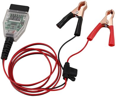 5A Auto Computer Memory Saver OBD2 Batterij Vervanging Tool Uitbreiding Kabel Klem Digitale Display Vervangende Batterij Lekkage Det