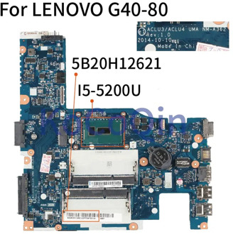 5B20H12621 ACLU3/ACLU4 UMA NM-A362 NM-A272 For LENOVO G40-80 G40-70 Core I5-5200U 14 Inch Laptop motherboard Mainboard