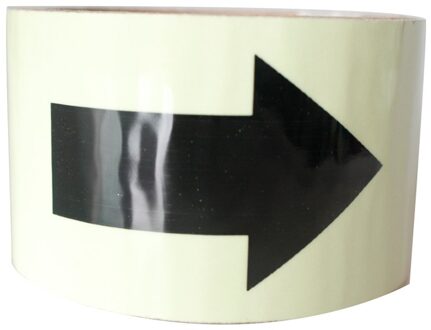 5Cm * 1M Lichtgevende Tape Met Pijlen Zelfklevende Fluorescent Glow In The Dark Veiligheidswaarschuwing Tape waterdichte Strip Sticker Acehe