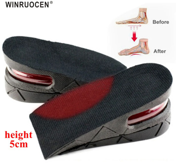 5cm Height Increase Insoles Orthopedic Heel Pad Insoles Flat Feet Arch Support for Men Women Half Length Unisex Quality Foot Pad