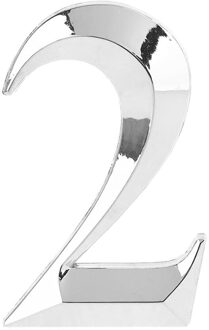 5Cm Huisnummers 0 Tot 9 Zelfklevende Deur Stickers Teken Voor Kantoor Appartement Hotel X3UF wit