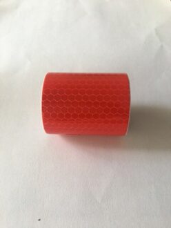 5Cm X 3M Cinta Reflectante Reflecterende Stof Reflector Tape Reflex Tape Adhesiva Auto Film Kristal Honingraat 30 mm Rood