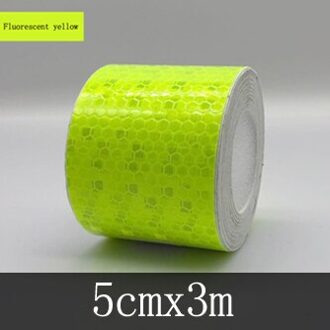 5Cm X 3M/Roll Zelfklevende Waterdichte Reflecterende Tape Stickers Voor Auto Motorfiets Fiets 5cmx3m groen