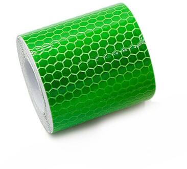 5Cm X 3M Veiligheid Mark Reflecterende Tape Stickers Voor Fietsen Frames Motorfiets Zelfklevende Film Waarschuwing Tape Reflecterende film groen