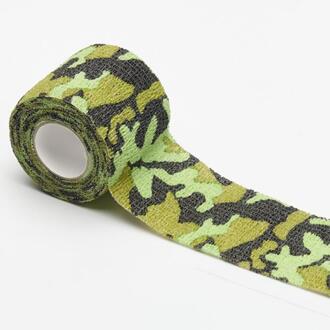 5Cm X 4.5M Draagbare Elastische Bandage Camouflage Multifunctionele Non-woven Zelfklevende Bandage Outdoor Sport Polsband bandage wit