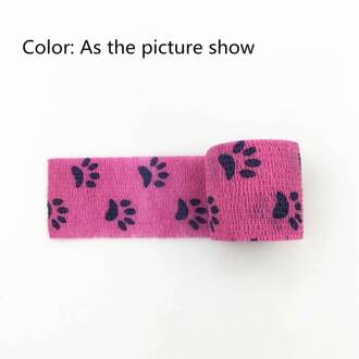 5Cm X 4.5M Kleurrijke Kat Voeten Zelfklevende Elastische Bandage Kleurrijke Sport Tape Emergency Spier Tape Ehbo tool Knie Ondersteuning nee.1