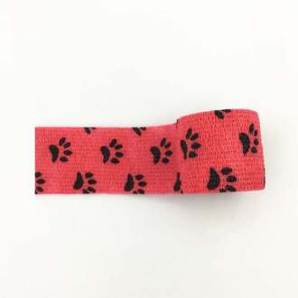 5Cm X 4.5M Kleurrijke Kat Voeten Zelfklevende Elastische Bandage Kleurrijke Sport Tape Emergency Spier Tape Ehbo tool Knie Ondersteuning nee.2