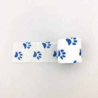 5Cm X 4.5M Kleurrijke Kat Voeten Zelfklevende Elastische Bandage Kleurrijke Sport Tape Emergency Spier Tape Ehbo tool Knie Ondersteuning nee.3