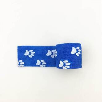5Cm X 4.5M Kleurrijke Kat Voeten Zelfklevende Elastische Bandage Kleurrijke Sport Tape Emergency Spier Tape Ehbo tool Knie Ondersteuning nee.4