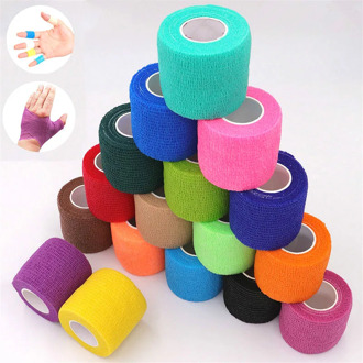 5cmX4.5m Non-woven Self-adhesive Bandage Pet Nail Sports Elastic Bandage Breathable Fixed Muscle Protective Belt