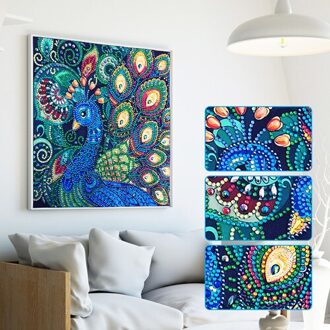 5D Diy Diamant Schilderij Cartoon Dier Karakter Patroon Speciale Vorm Diamant Kruissteek Diamant Bruiloft Decoratie Schilderen licht grijs