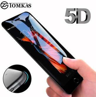 5D Round Curved Tempered Glass For iPhone 6 6s 7 8 Plus X XR Xs Max 11 Pro Glass Screen Protector for iPhone 11 12 Pro Max Mini