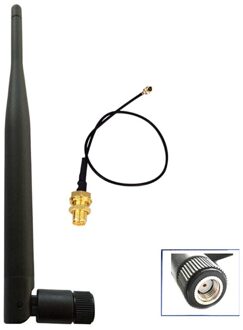 5dBi Wifi 2.4G Antenne Antenne RP-SMA Mannelijke Draadloze Router Pci U. Fl Ipx Naar Rp Sma Male Pigtail Kabel 2.4Ghz