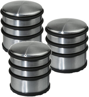 5five 5x Stuks ronde deurstopper 7 x 7,5 cm van metaal