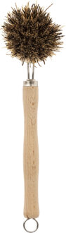 5five Afwasborstel ronde kop met reserve borstelkop 23 cm van hout - Afwasborstel Bruin