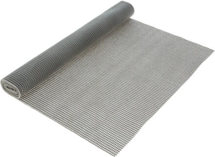 5five Antislip mat - grijs - 50 x 150 cm - badmatten - onderlegger mat/kleed