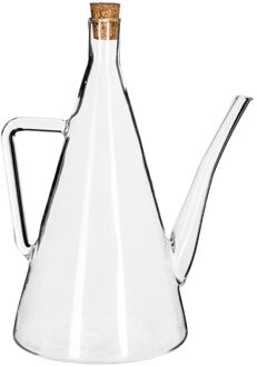 5five Azijn/Olie flessen voor op tafel - 1x stuks - glas - 500 ml - olijfolie en tafelazijn