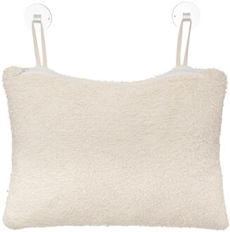 5five Badkussen - met zuignappen - wit - 33 x 25 cm - nekkussen / hoofdsteun voor in bad