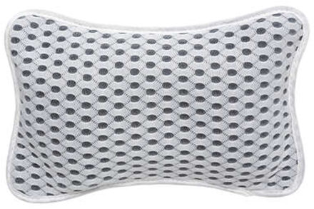 5five Badkussen Relax met anti-slip - wit - 24 x 15 x 7 cm