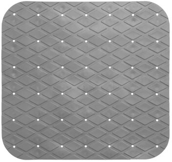 5five Badmat - grijs - anti-slip - 50 x 50 cm - Badmatjes
