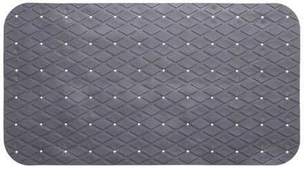 5five Badmat - grijs - anti-slip - 70 x 35 cm - Badmatjes