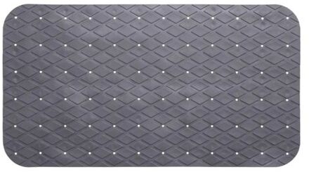 5five Badmat - grijs - anti-slip - 70 x 35 cm - Badmatjes