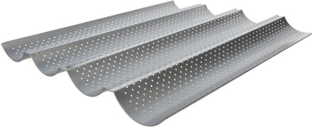 5five Bakvorm voor stokbroden - L38 x B33 cm - 4 rijen - stokbroodvorm