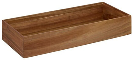 5five Bestekbak/keuken organizer - 1 vaks - Smart Desk serie - acacia hout - 15 x 38 x 7 cm