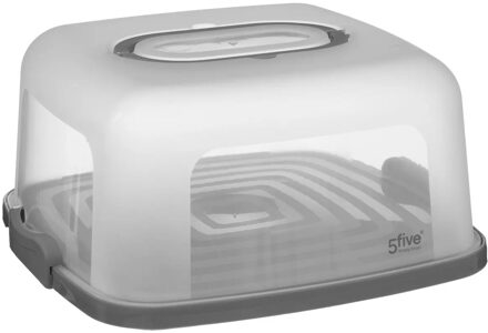 5five Cake/Taart bewaardoos - 34 x 16 x 33 cm - Vershoud box/doos - kunststof