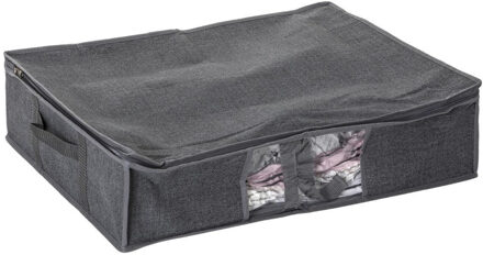5five Dekbed/kussen opberghoes - antraciet - vacuumzak - 60 x 45 x 15 cm