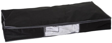 5five Dekbed/kussen opberghoes zwart met vacuumzak 98 x 45 x 15 cm - Opberghoezen