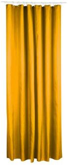 5five Douchegordijn - geel - polyester - 180 x 200 cm - inclusief ringen - Douchegordijnen