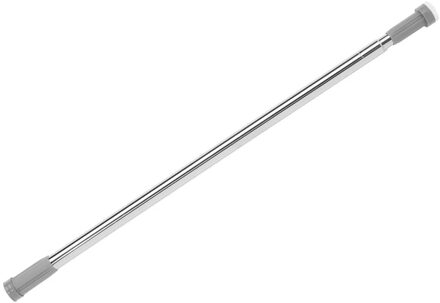 5five Douchegordijn stang - uitschuifbaar van 70 naar 120 cm - RVS - Montage kliksysteem - zilver