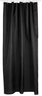 5five Douchegordijn - zwart - polyester - 180 x 200 cm - inclusief ringen - Douchegordijnen