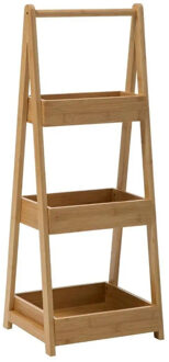5five Doucherekje/badkamerrekje - bamboe - 3 lagen - 30 x 78 cm