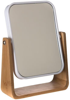 5five Dubbele make-up spiegel - op voet - 16 x 6 x 22 cm - wit - scheerspiegel