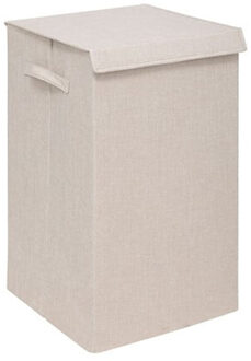 5five Eureka sorteer wasmand - 74 liter - beige - 37 x 37 x 60 cm - MDF/Polyester stof