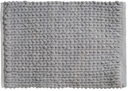 5five extra dikke kabels Badmat - betongrijs - 50 x 75 cm - Badkamer kleedjes - dikte van 2.2 cm